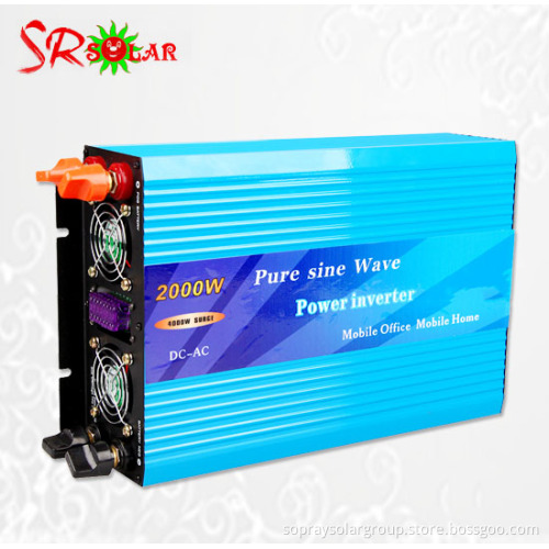12v 240v 2000w pure sine wave inverter with EU Standard Socket